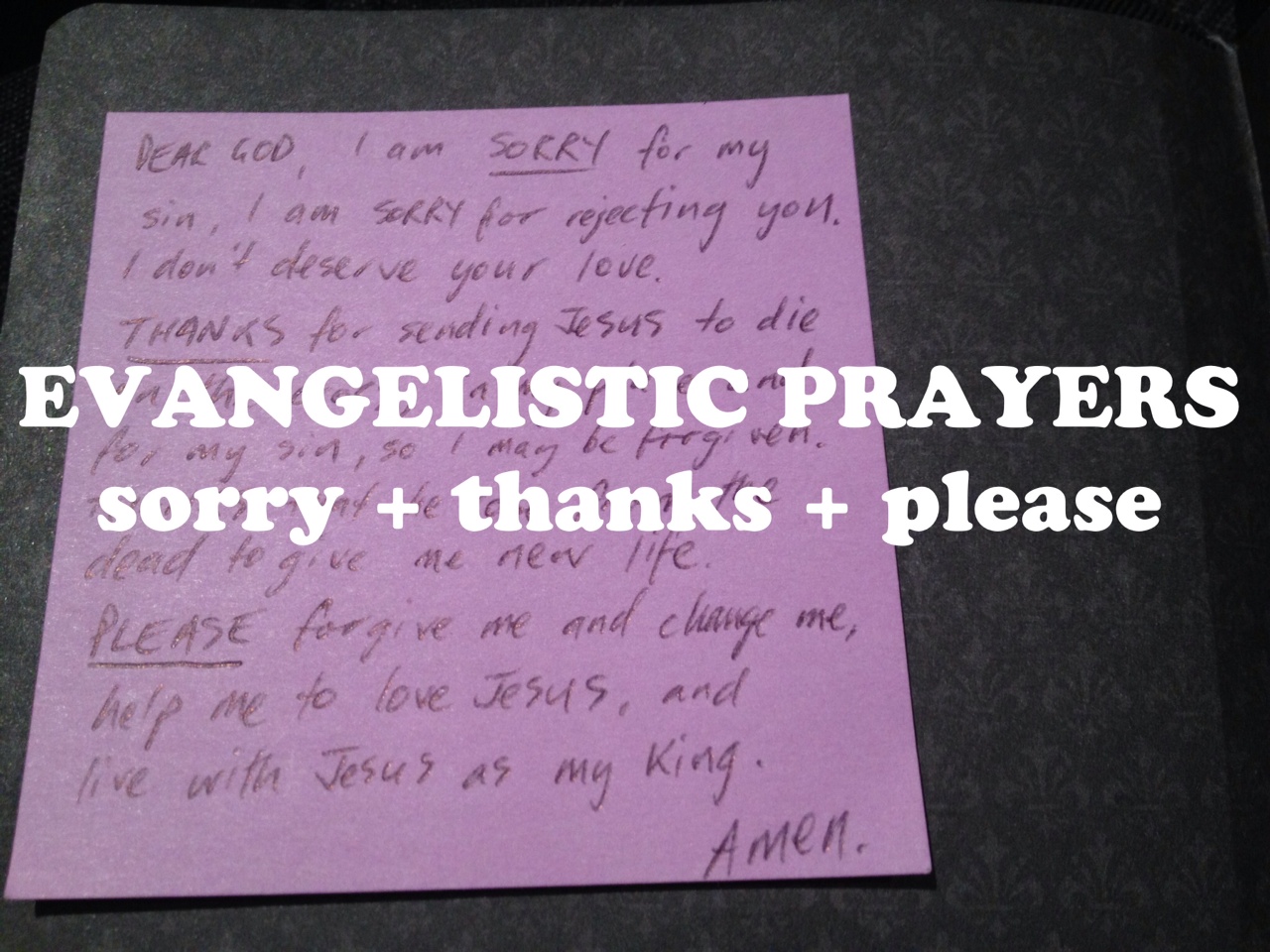 EVANGELISTIC PRAYERS – GOSPEL ON REPEAT